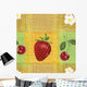 Seamless Pattern with Strawberry Wall Decal