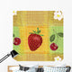 Seamless Pattern with Strawberry Wall Decal