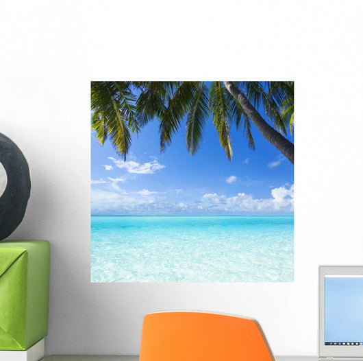 Ocean Palm Paradise Wall Decal