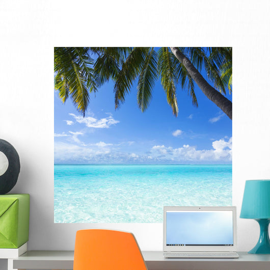 Ocean Palm Paradise Wall Decal