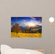 Colorful Autumn Sunset Mountains Wall Decal