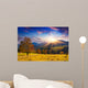 Colorful Autumn Sunset Mountains Wall Decal
