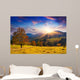Colorful Autumn Sunset Mountains Wall Decal