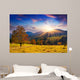 Colorful Autumn Sunset Mountains Wall Decal