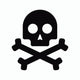 Pirate Skull Icon Wall Decal