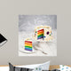 Rainbow Birthday Cake Wall Decal