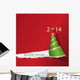 2014 Voeux Papier-sapin Wall Decal