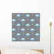 Seamless Pattern with Umbrellas Wall Decal