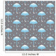Seamless Pattern with Umbrellas Wall Decal