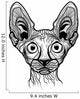 Vector Illustration Cat Head Wall Decal