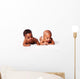 Two Adorable Babies Laying Wall Decal