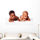 Two Adorable Babies Laying Wall Decal