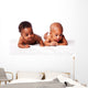 Two Adorable Babies Laying Wall Decal