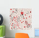Black and Red Pattern Wall Decal