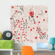 Black and Red Pattern Wall Decal