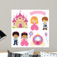 Cute Princess and Prince Wall Decal