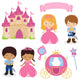 Cute Princess and Prince Wall Decal