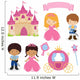 Cute Princess and Prince Wall Decal