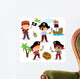 Cute Set Children Pirates Wall Decal