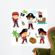 Cute Set Children Pirates Wall Decal