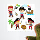 Cute Set Children Pirates Wall Decal