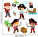Cute Set Children Pirates Wall Decal