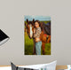 Beautiful Woman Standing near Wall Decal
