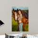 Beautiful Woman Standing near Wall Decal