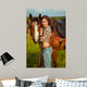 Beautiful Woman Standing near Wall Decal