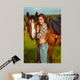 Beautiful Woman Standing near Wall Decal