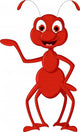 Cute Red Ant Presenting Wall Decal