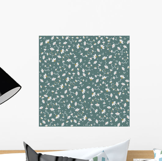 Small Flowers Seamless Pattern Wall Decal