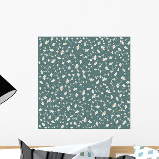 Small Flowers Seamless Pattern Wall Decal
