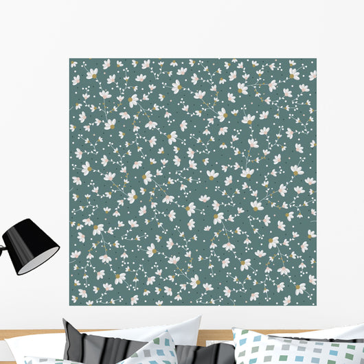 Small Flowers Seamless Pattern Wall Decal