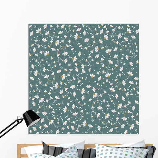 Small Flowers Seamless Pattern Wall Decal
