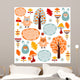 Forest Animal Pattern Wall Decal