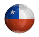 Soccer Ball with Chilean Wall Decal