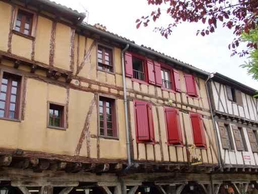 Timbered Houses from Mirepoix Wall Decal
