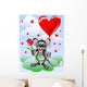 Valentine Mouse Wall Decal