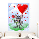 Valentine Mouse Wall Decal