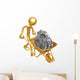 Wheelbarrow Full Gears Wall Decal