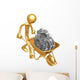 Wheelbarrow Full Gears Wall Decal
