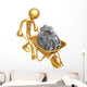 Wheelbarrow Full Gears Wall Decal