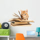 Cute Little Red Kitten Wall Decal Design 1