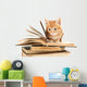 Cute Little Red Kitten Wall Decal Design 1