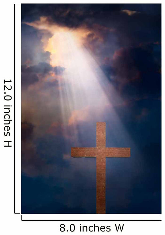 Cross and Dramatic Sky Wall Decal