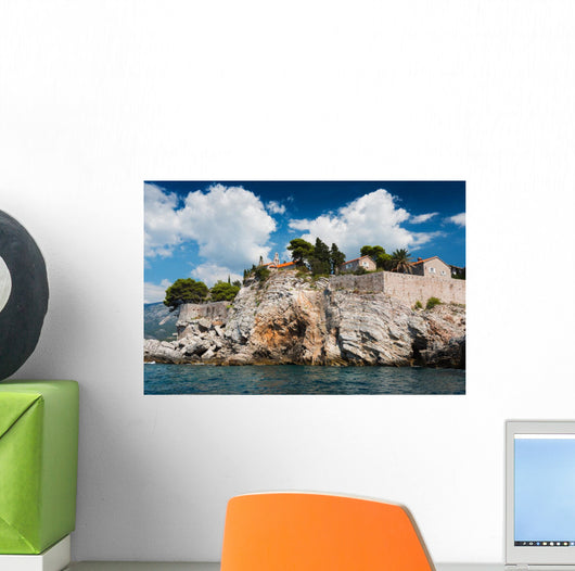 Island Sveti Stefan Montenegro Wall Decal