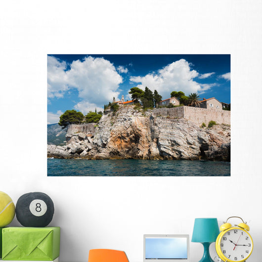 Island Sveti Stefan Montenegro Wall Decal