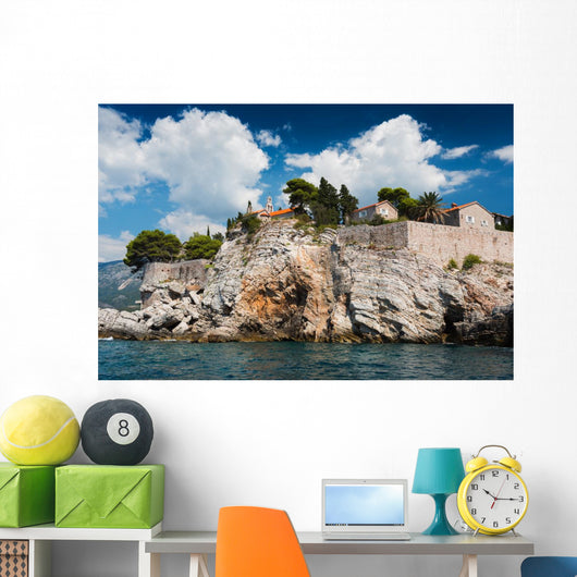 Island Sveti Stefan Montenegro Wall Decal