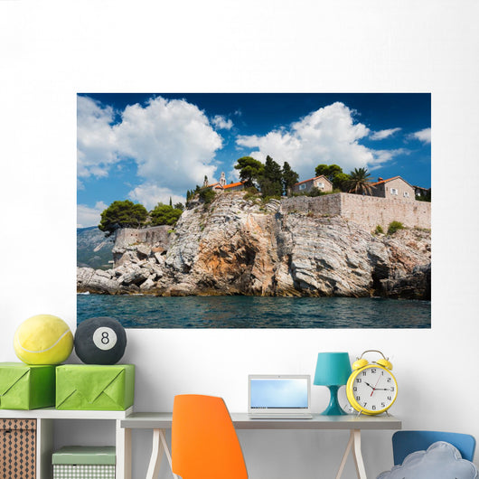 Island Sveti Stefan Montenegro Wall Decal